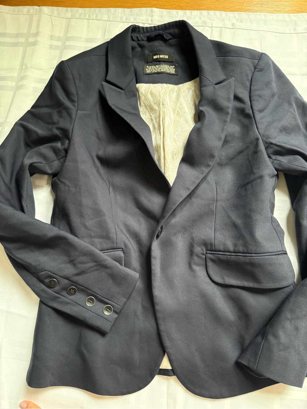 Mossimo Navy Single-Button Blazer